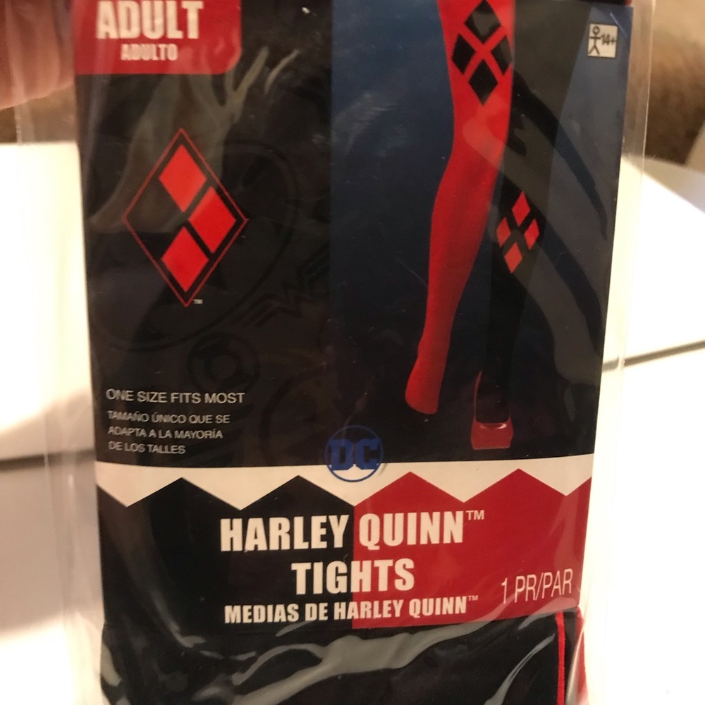 HARLEY QUINN TIGHTS. Brand new. One Size fits